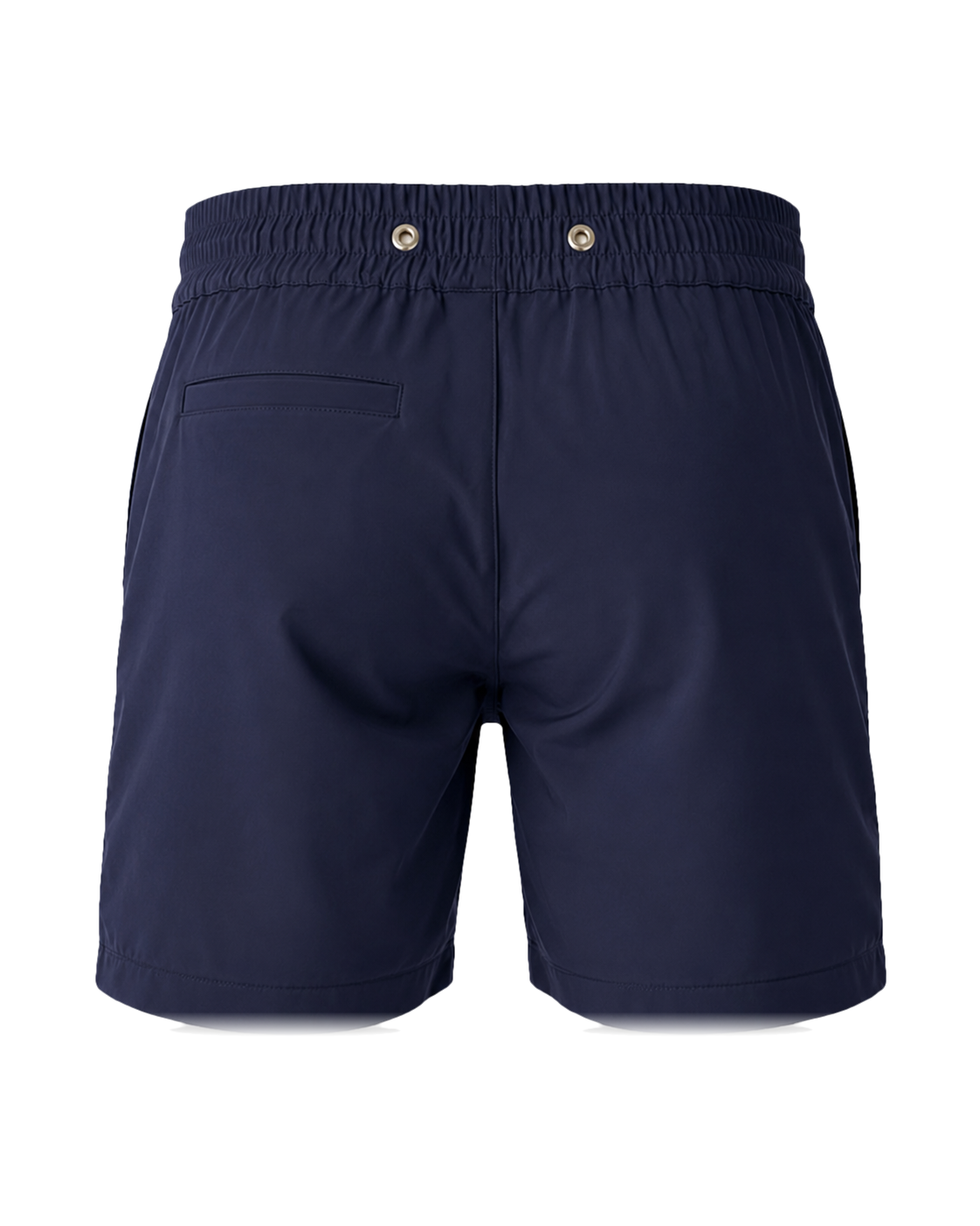 The Guana swim trunk, back — welt pocket and gold hardware