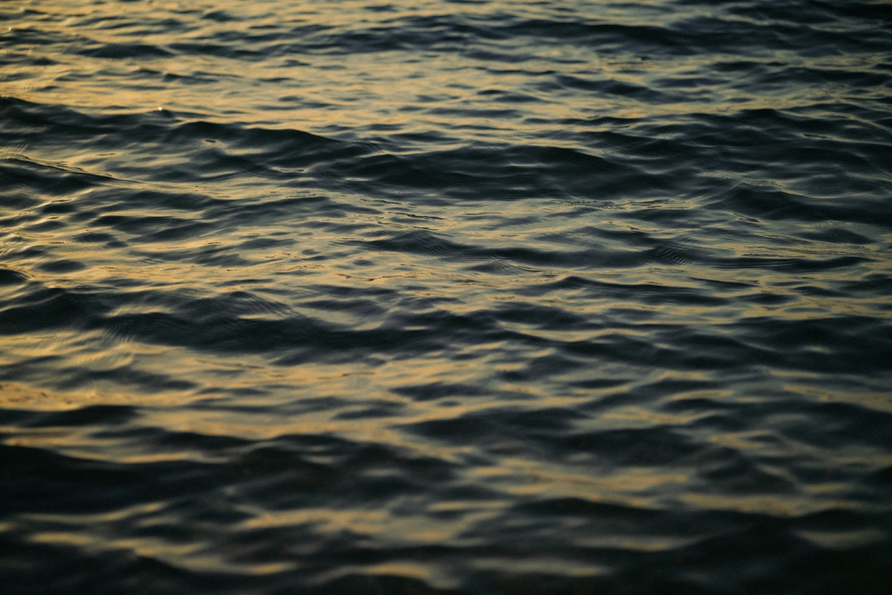 Atlantic water at dusk